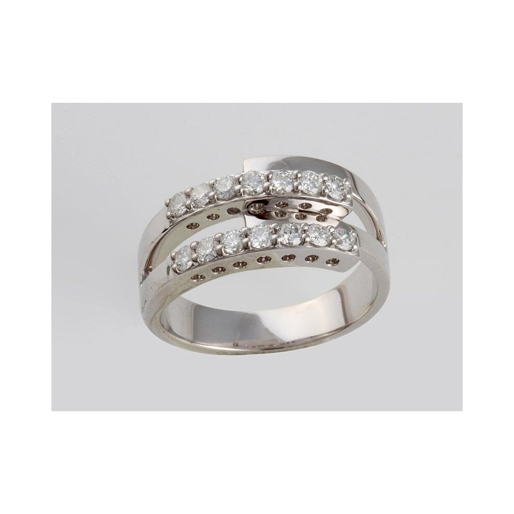 18ct White Gold Diamond Dress Ring 0.42ct
