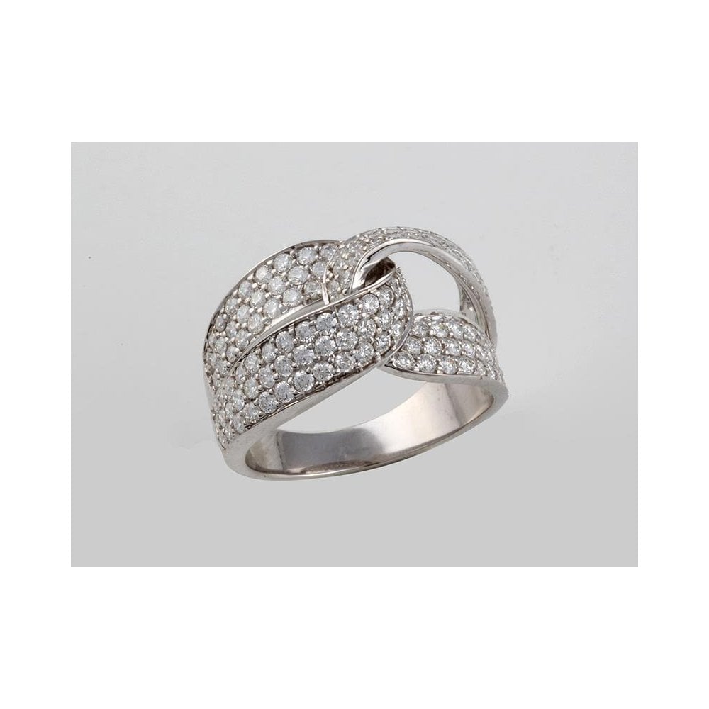 9ct White Gold Diamond Dress Ring 1.76ct