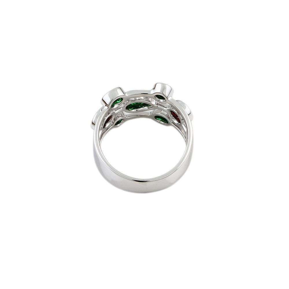 White Gold Multiple Stone Set Bubble Ring 1.67ct