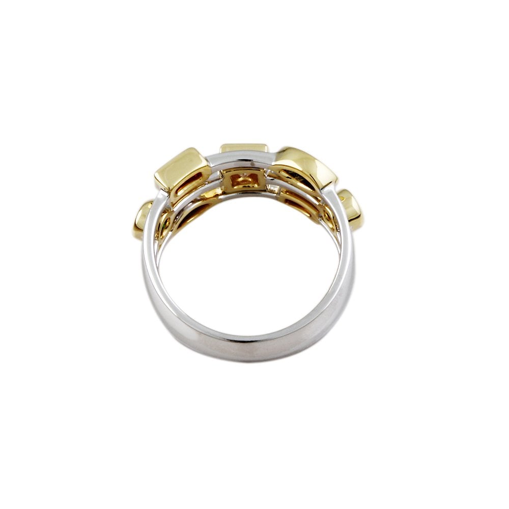 Yellow and White Gold  Multiple Stone Set Bubble Ring  1.35ct