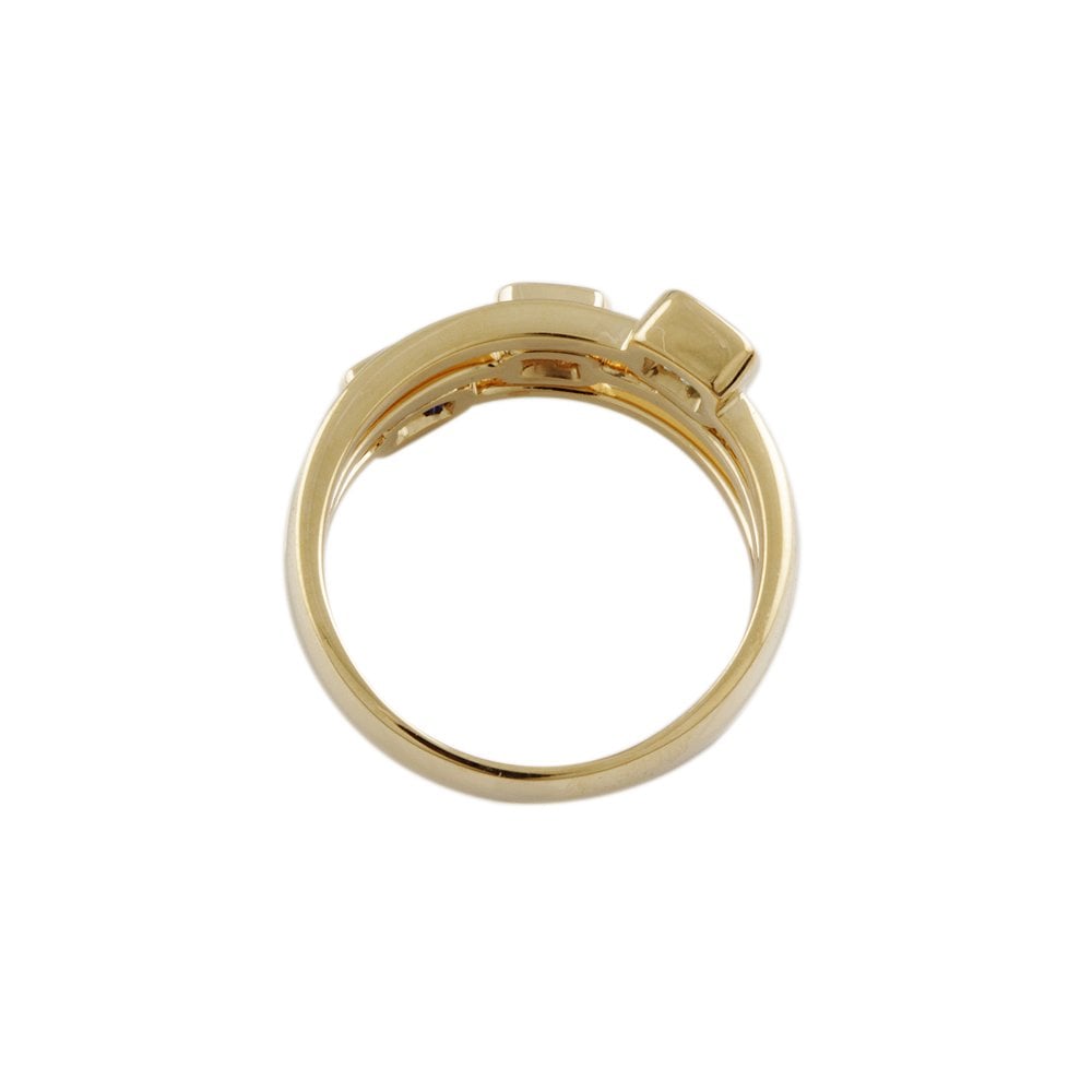 Yellow Gold 0.82ct Multiple Stone Set Bubble Ring
