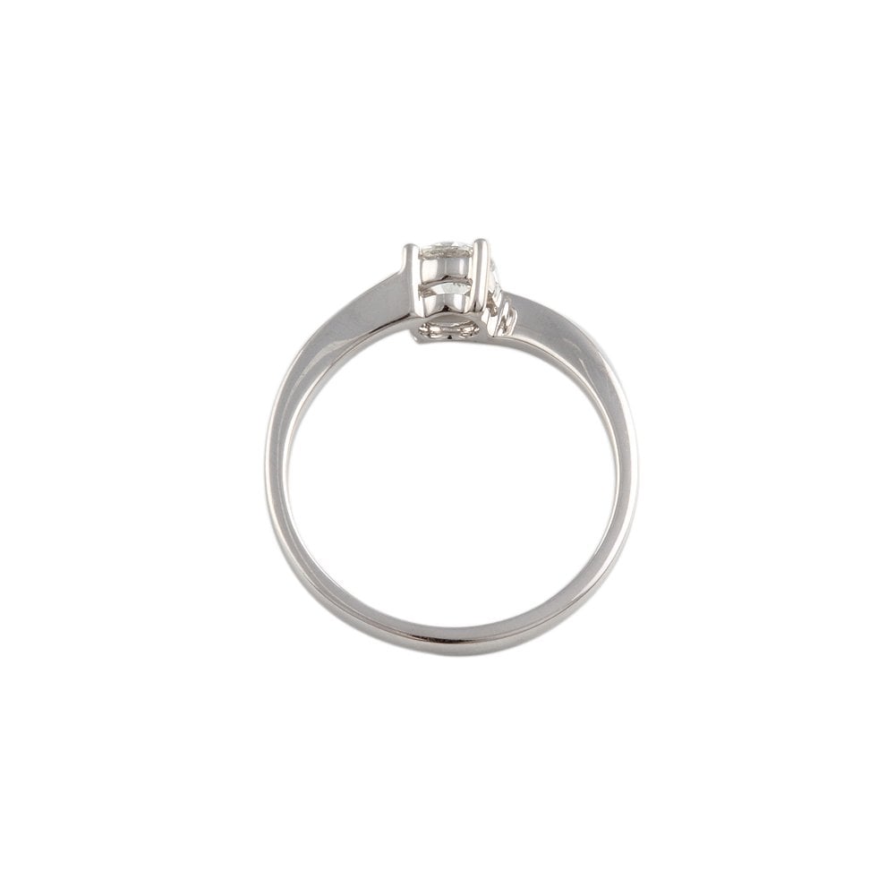 White Gold 0.50ct Round Brilliant Diamond Solitaire Ring