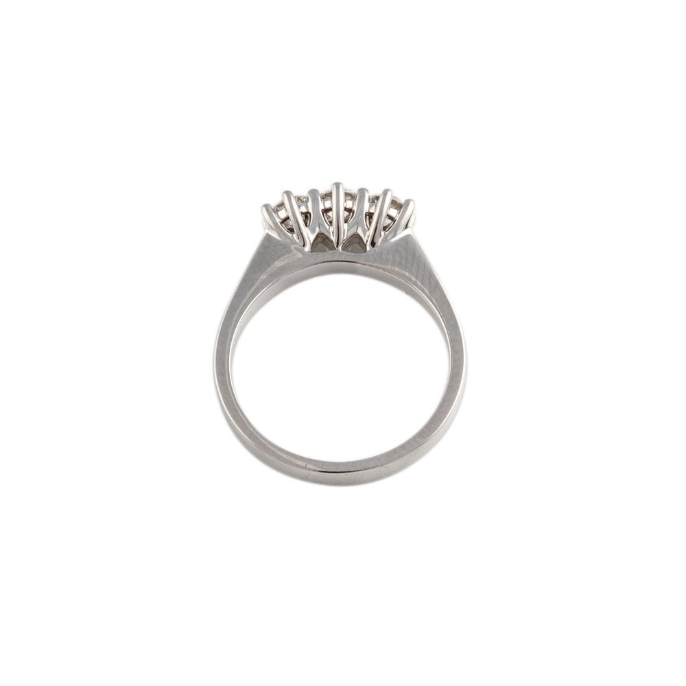 White Gold Diamond Three Stone Ring 0.45ct