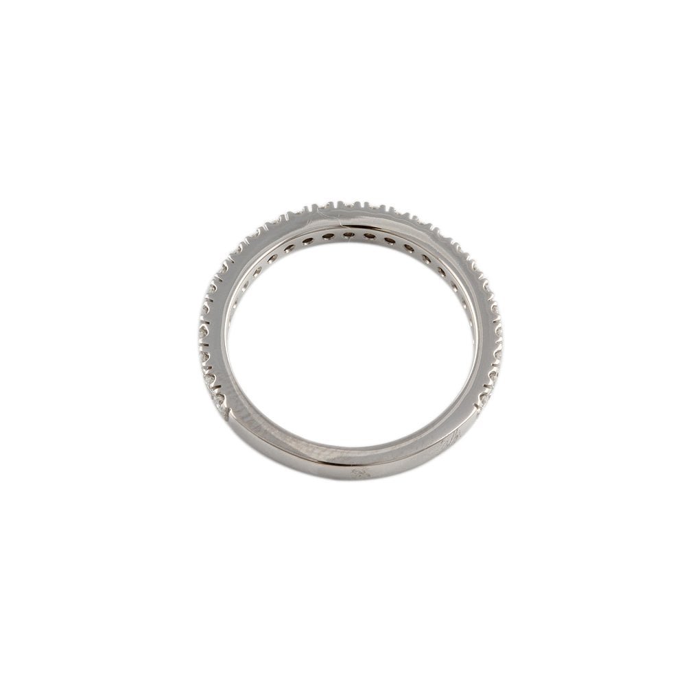 White Gold 0.50ct Round Brilliant Diamond Half Eternity Ring