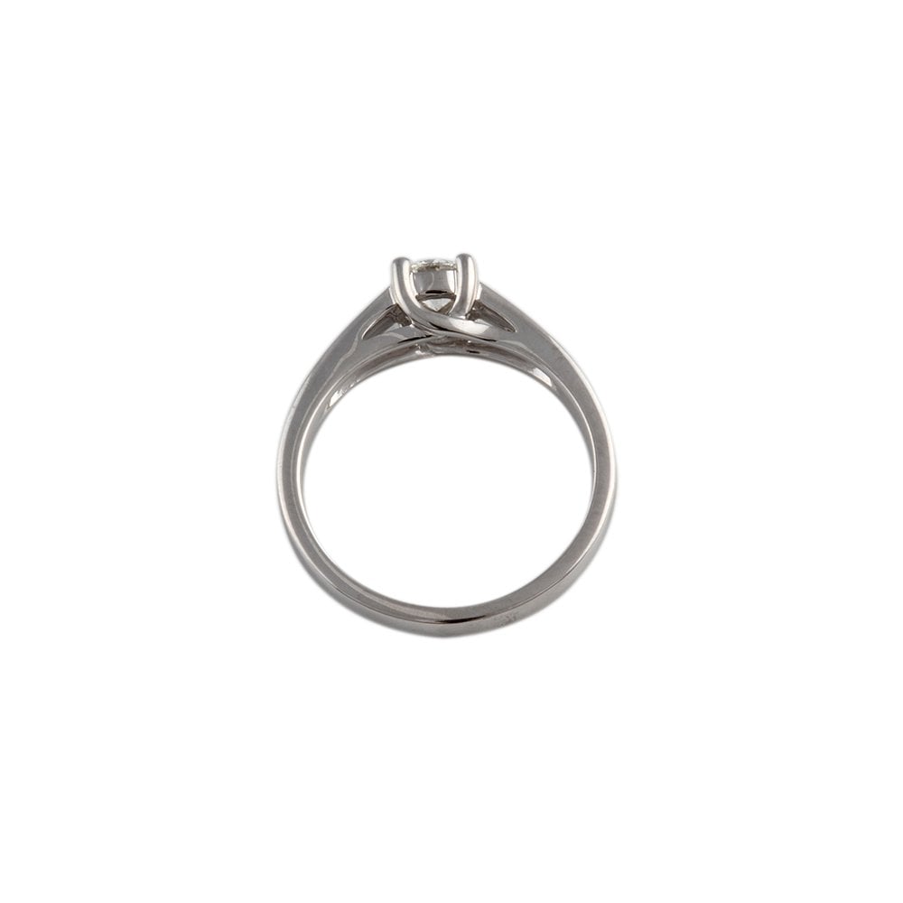 White Gold 0.33ct Round Brilliant Diamond Solitaire  Ring