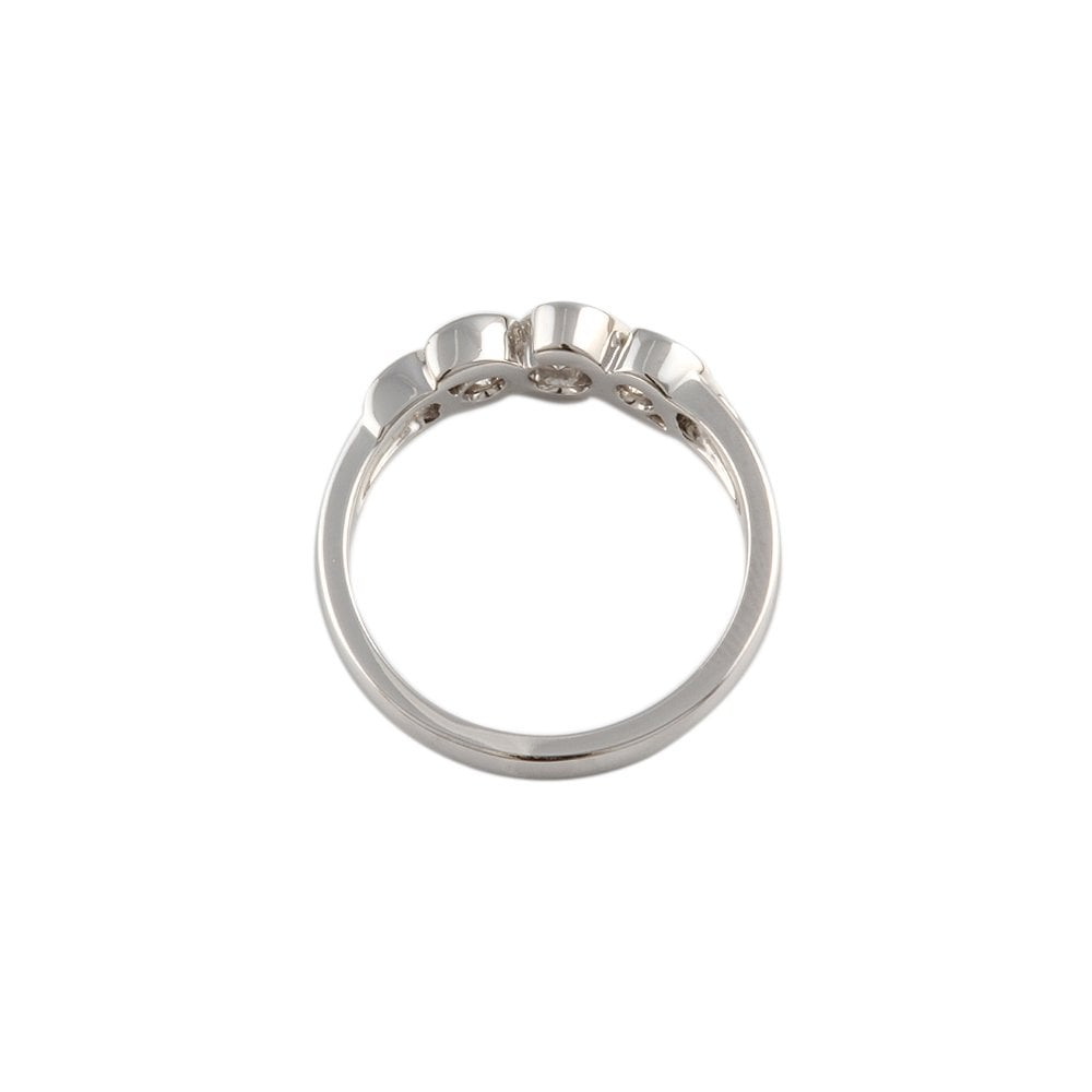 White Gold 0.50ct Round Brilliant Diamond Three Stone Ring