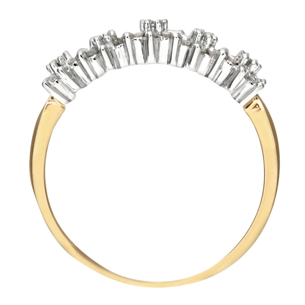 SPARKLD 9ct Yellow Gold Diamond Eternity Ring, 0.20ct Diamond