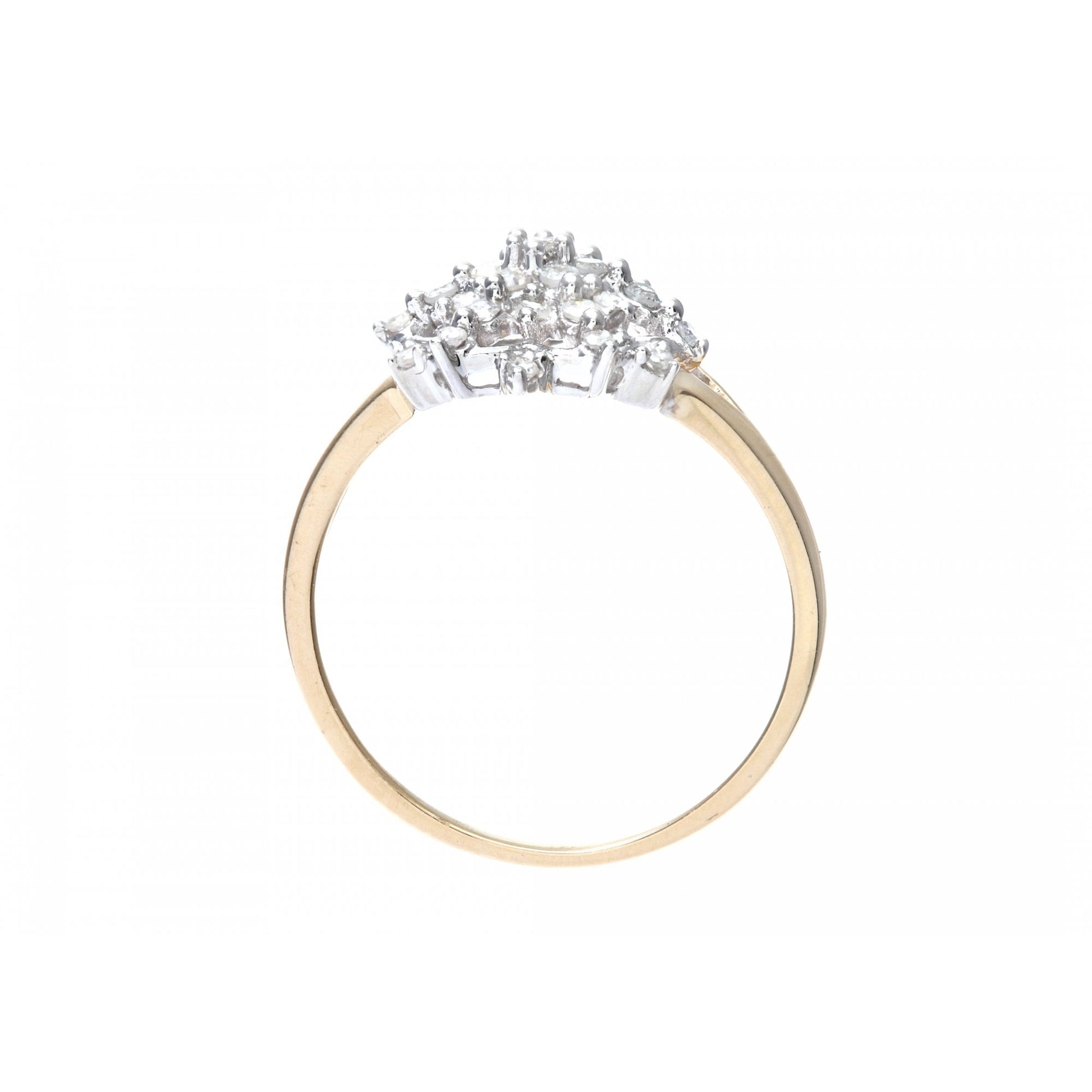 SPARKLD 9ct Yellow Gold Ladies Diamond Ring