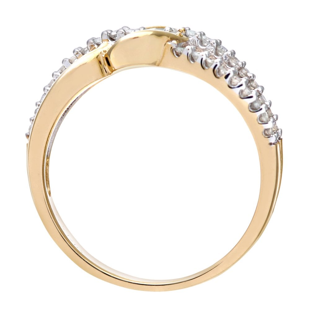 SPARKLD 9ct White Gold Diamond Eternity Ring