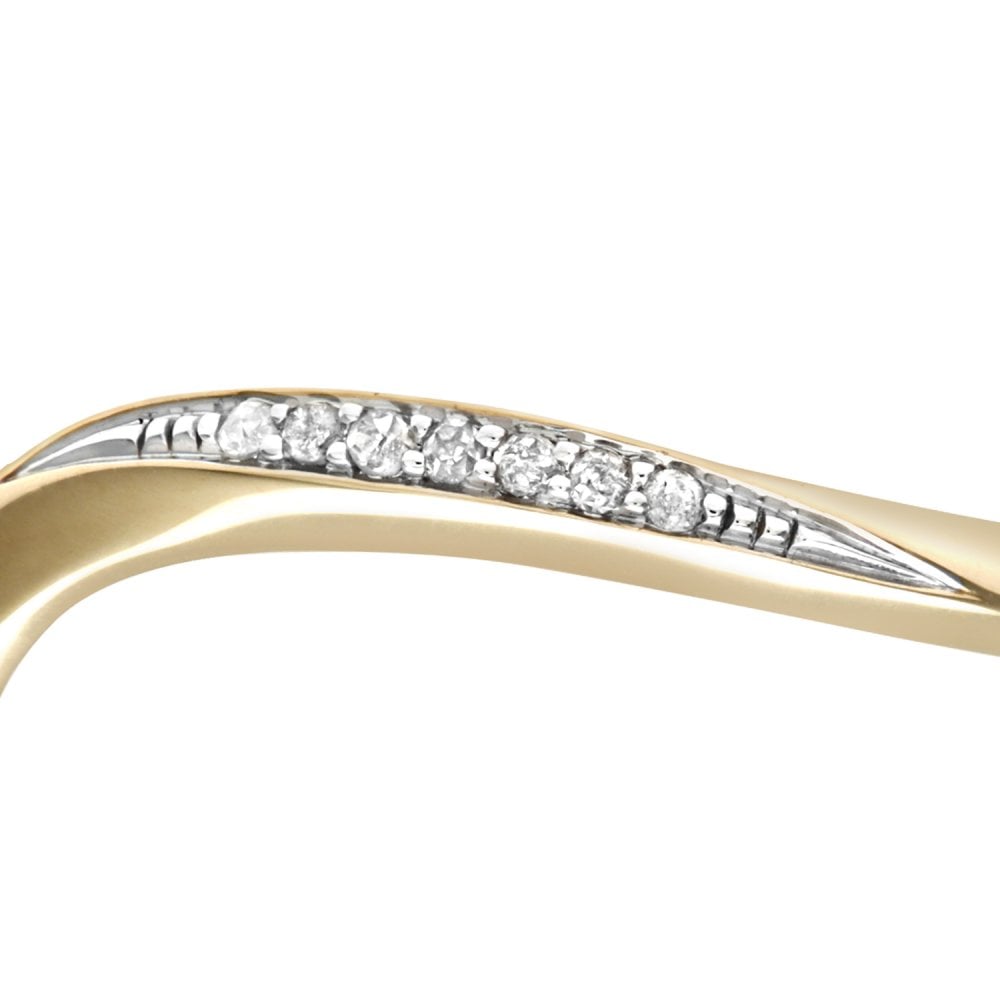 SPARKLD Ladies SPARKLD 9ct Yellow Gold Diamond Eternity Ring