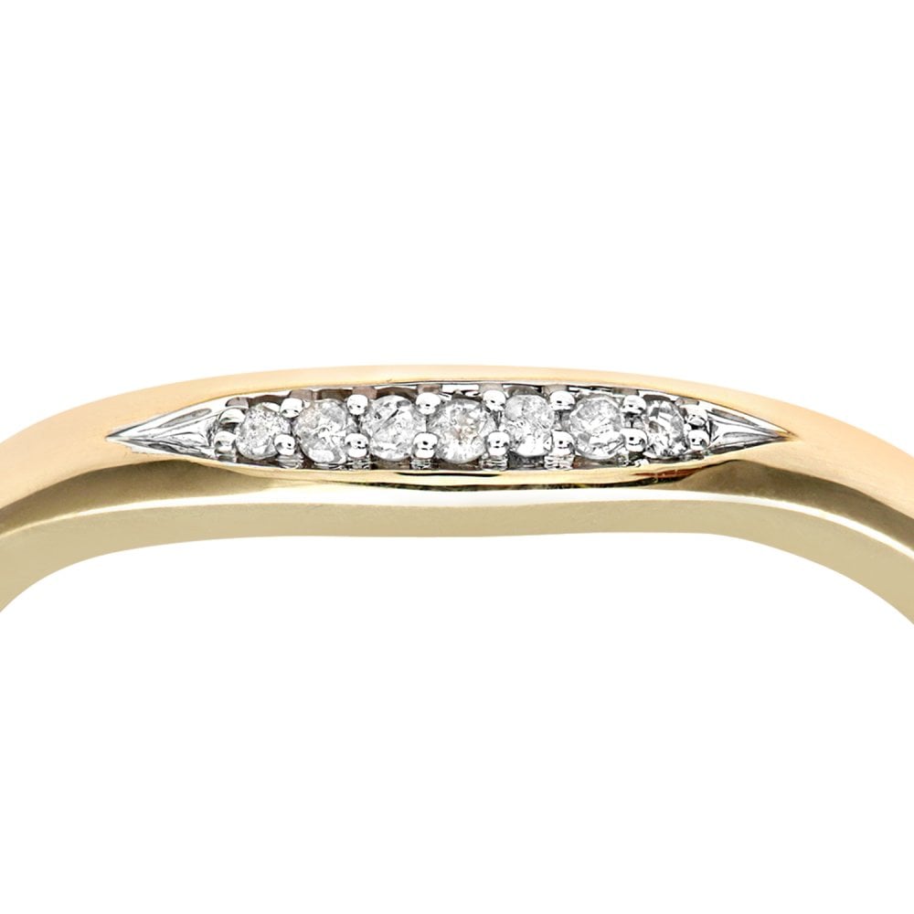 SPARKLD Ladies SPARKLD 9ct Yellow Gold Diamond Eternity Ring
