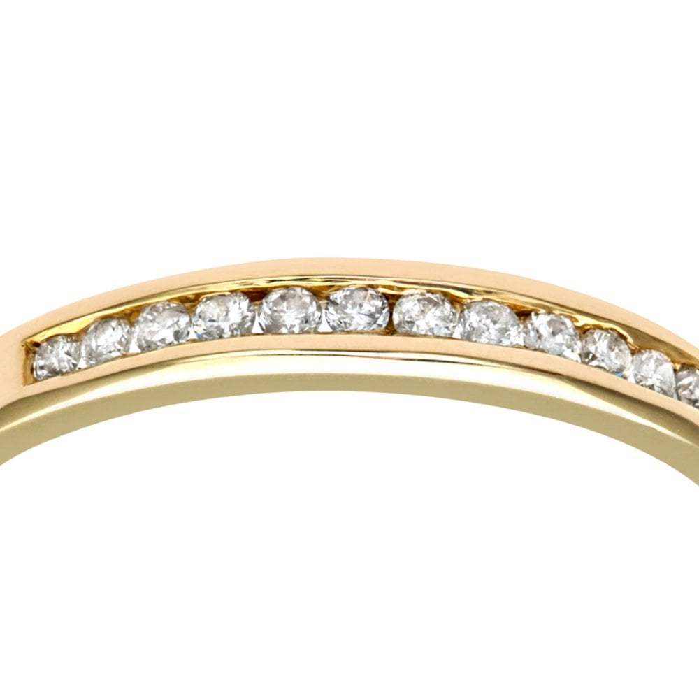 SPARKLD 9ct Yellow Gold Diamond Eternity Ring