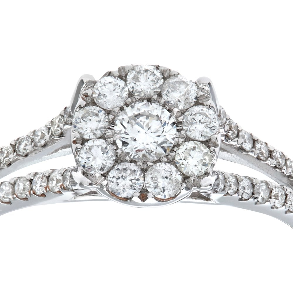 SPARKLD Round Brilliant 0.60ct I/I1 Diamond 18ct White Gold Engagement Ring