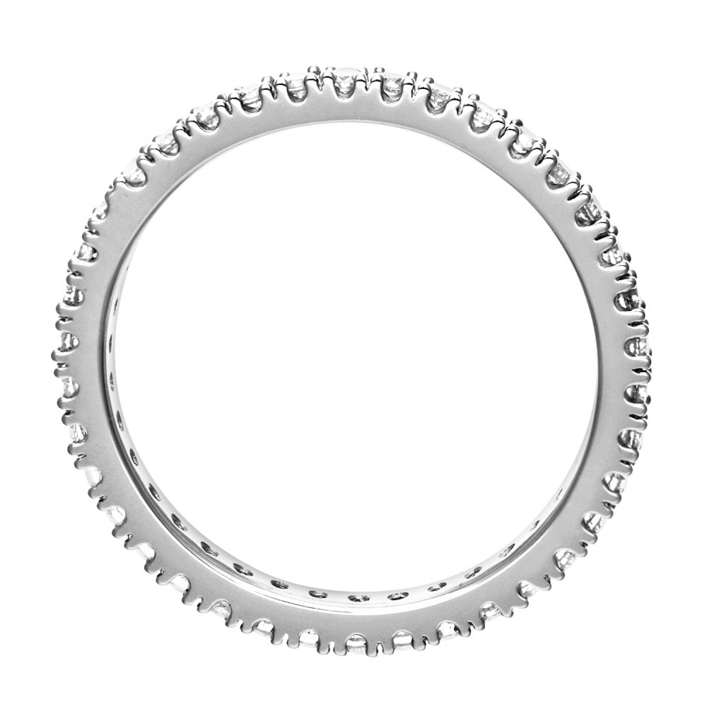 SPARKLD 9ct White Gold 0.36ct Diamond Full Eternity Ring