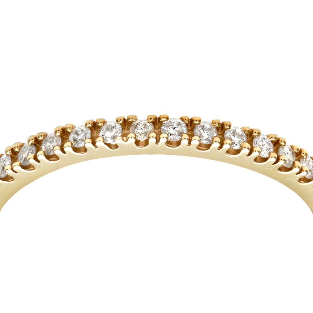 SPARKLD 9ct Yellow Gold 0.36ct Diamond Full Eternity Ring