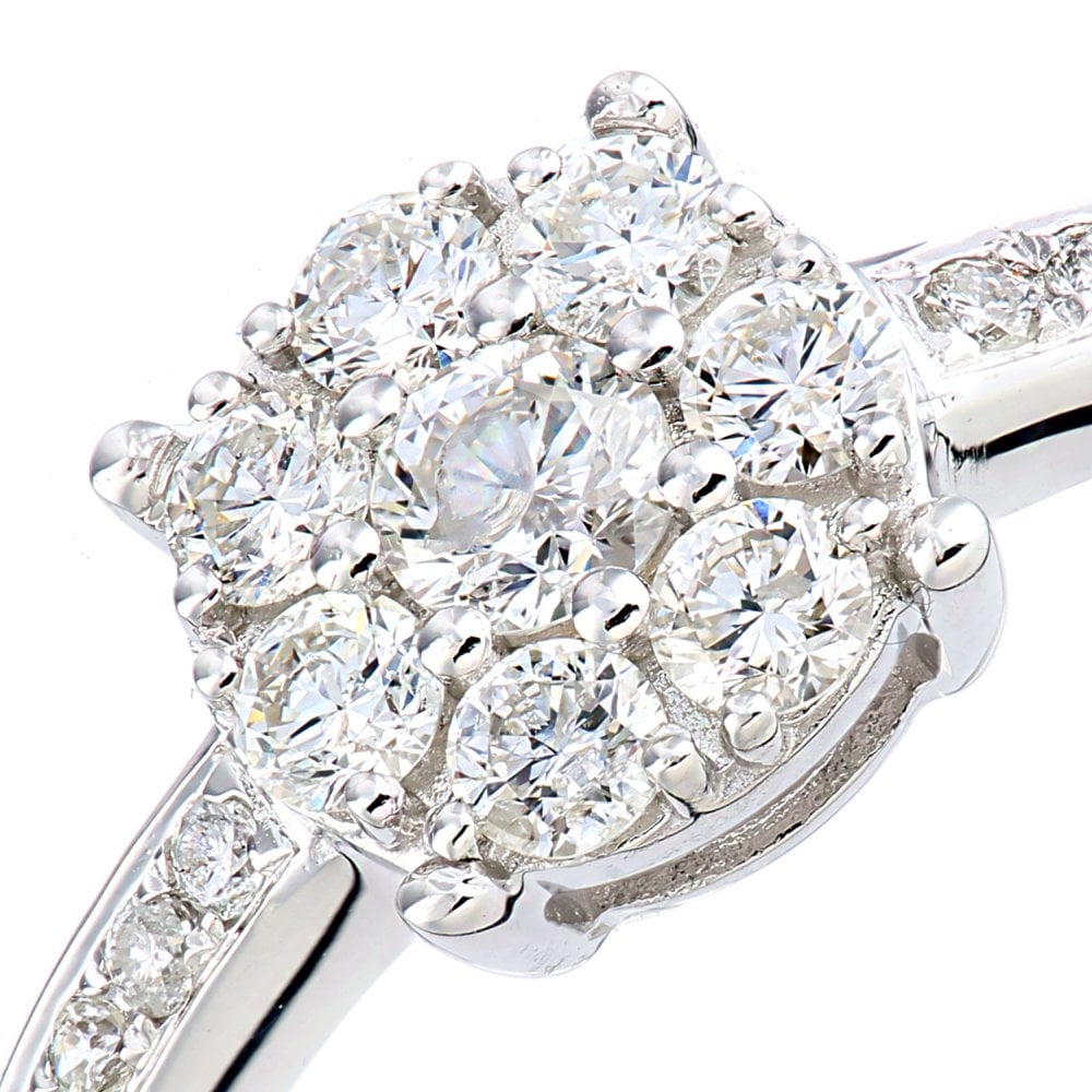 SPARKLD 9ct White Gold 0.50ct Diamond Engagement Ring