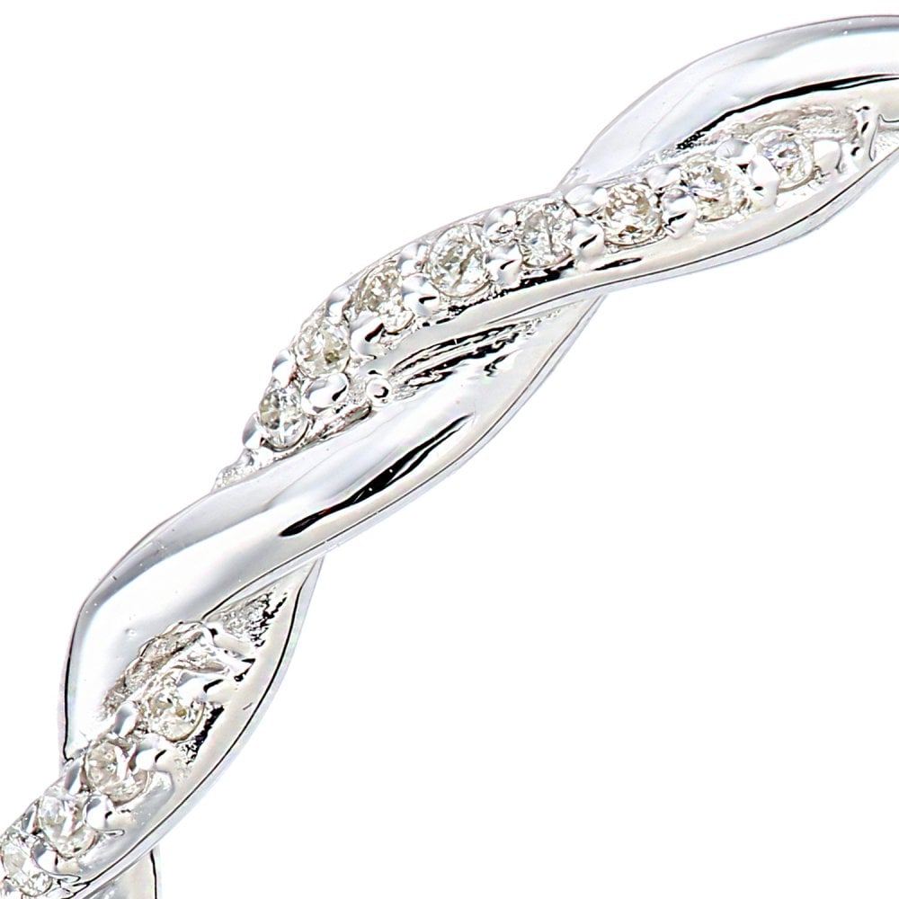 SPARKLD Women 9 ct (375) White Diamond Ring