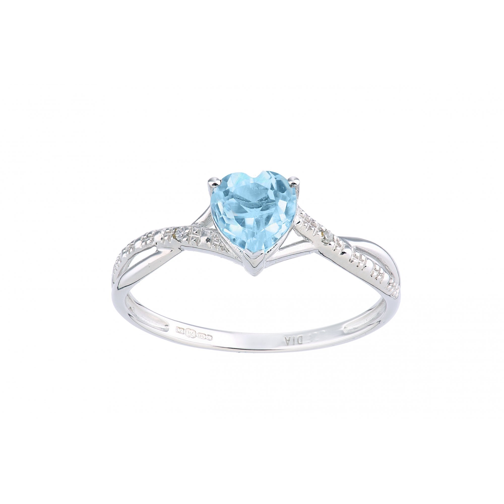 SPARKLD Women 9 ct (375) Blue Topaz Ring