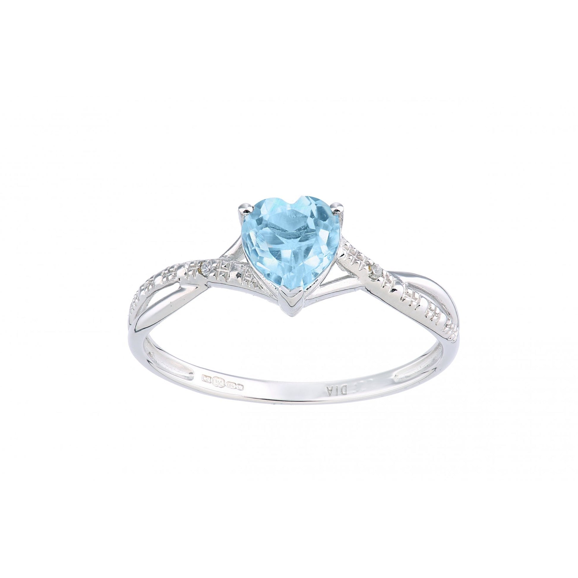 SPARKLD Women 9 ct (375) Blue Topaz Ring