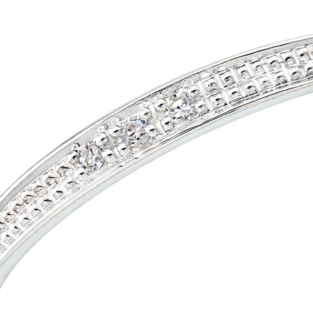 SPARKLD 9ct White Gold Diamond Eternity Ring