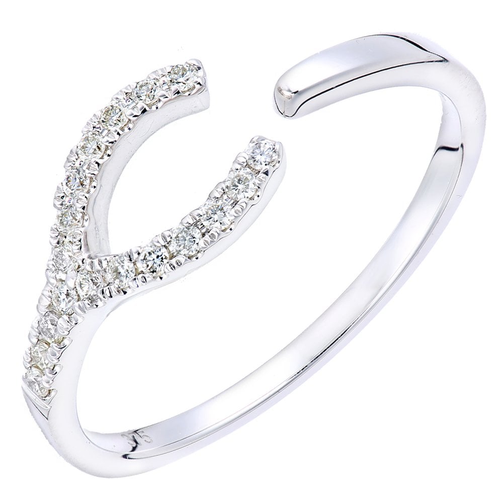 SPARKLD Women 9ct (375) White Diamond Promise Ring