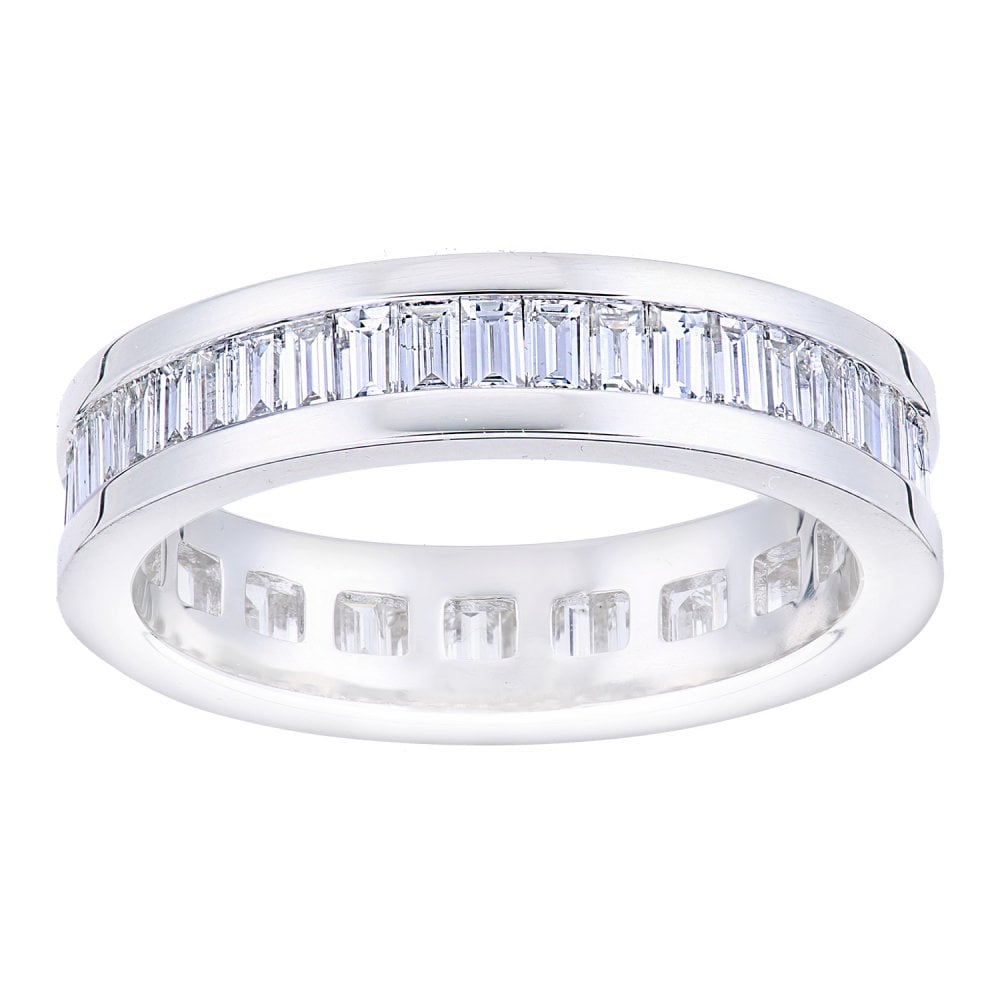 SPARKLD Women 18ct (750) White Diamond Eternity Ring