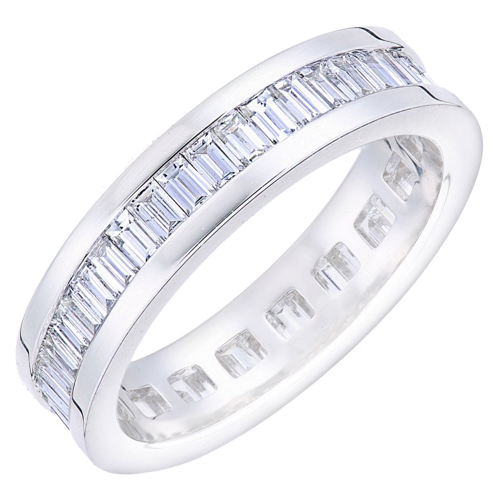 SPARKLD Women 18ct (750) White Diamond Eternity Ring