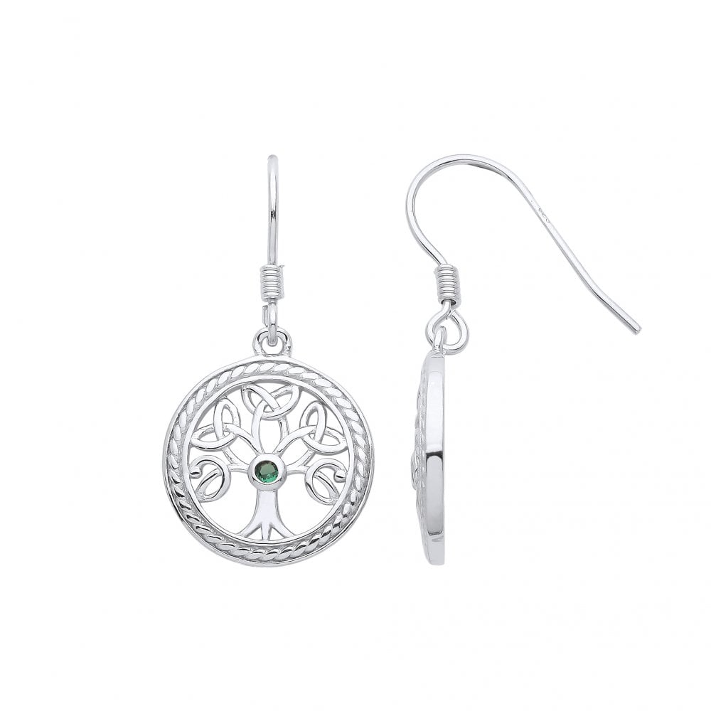 925 Sterling Silver Tree Of Life Trinity Knot Pendant