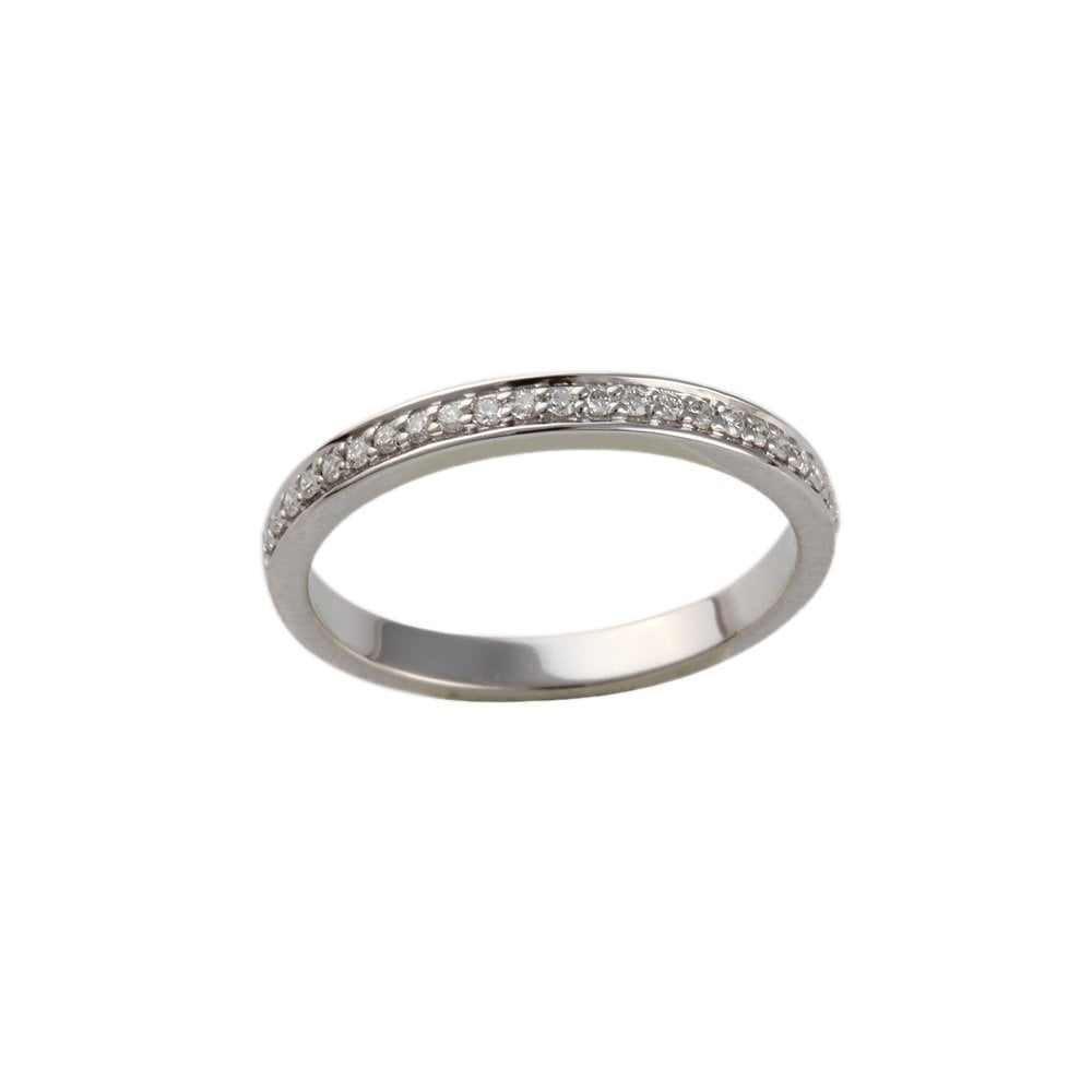 White Gold 1.10ct Round Brilliant Diamond Half Eternity Ring