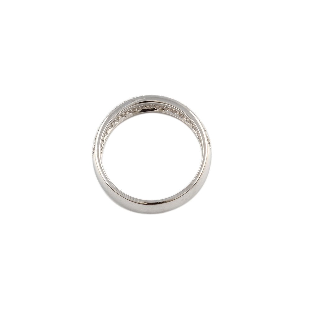 White Gold 0.65ct Round Brilliant Diamond Half Eternity Ring