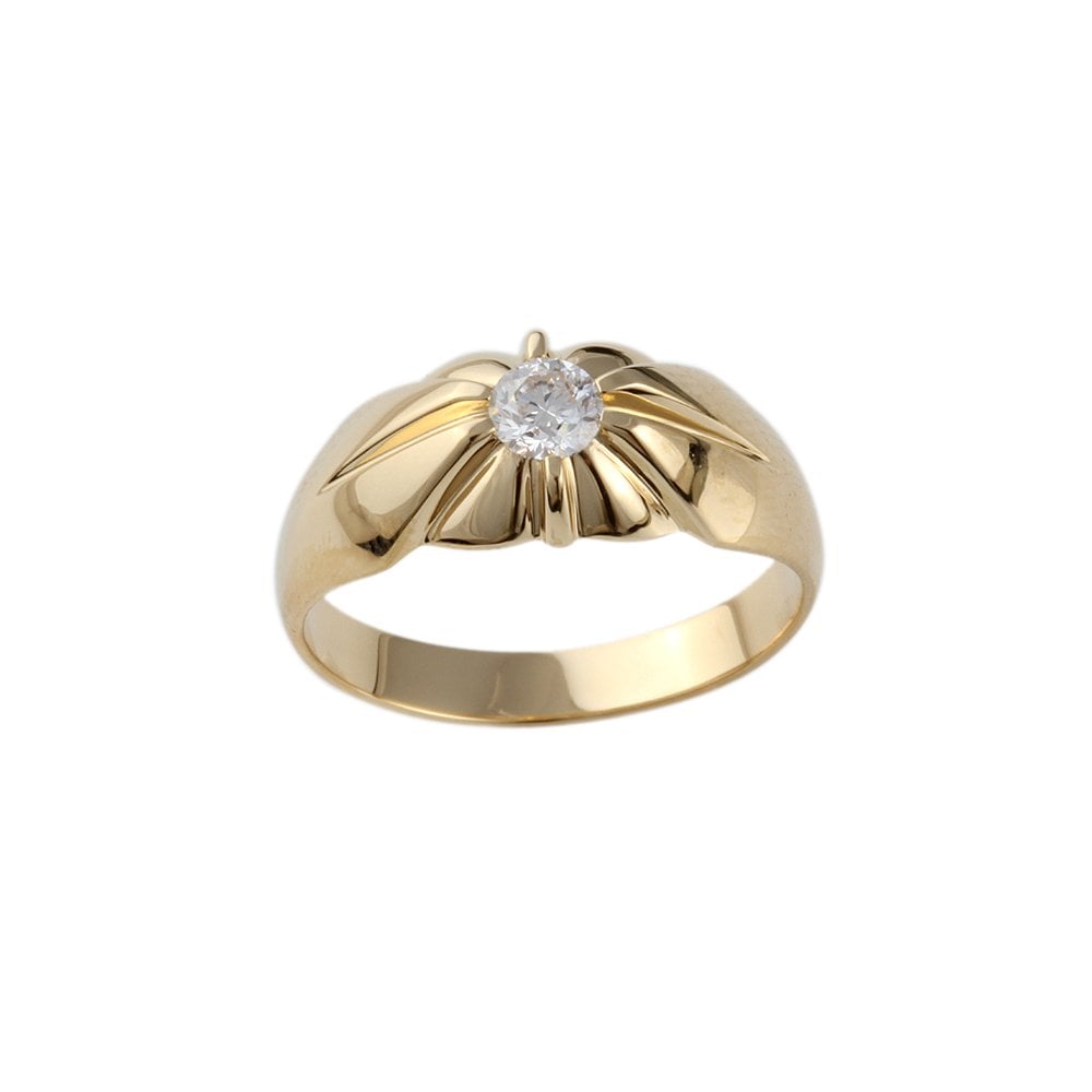 Yellow Gold 0.40ct Round Brilliant Diamond Ring
