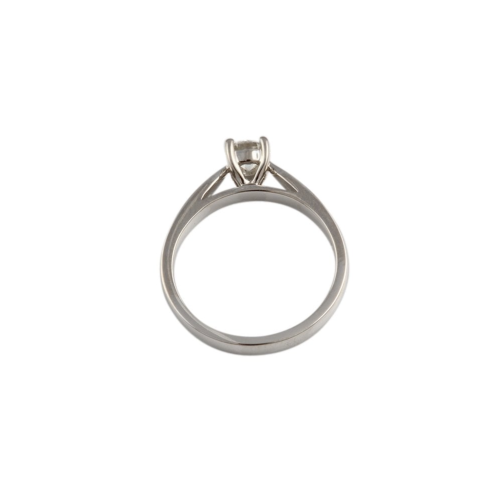 White Gold 0.40ct Round Diamond Solitaire Ring
