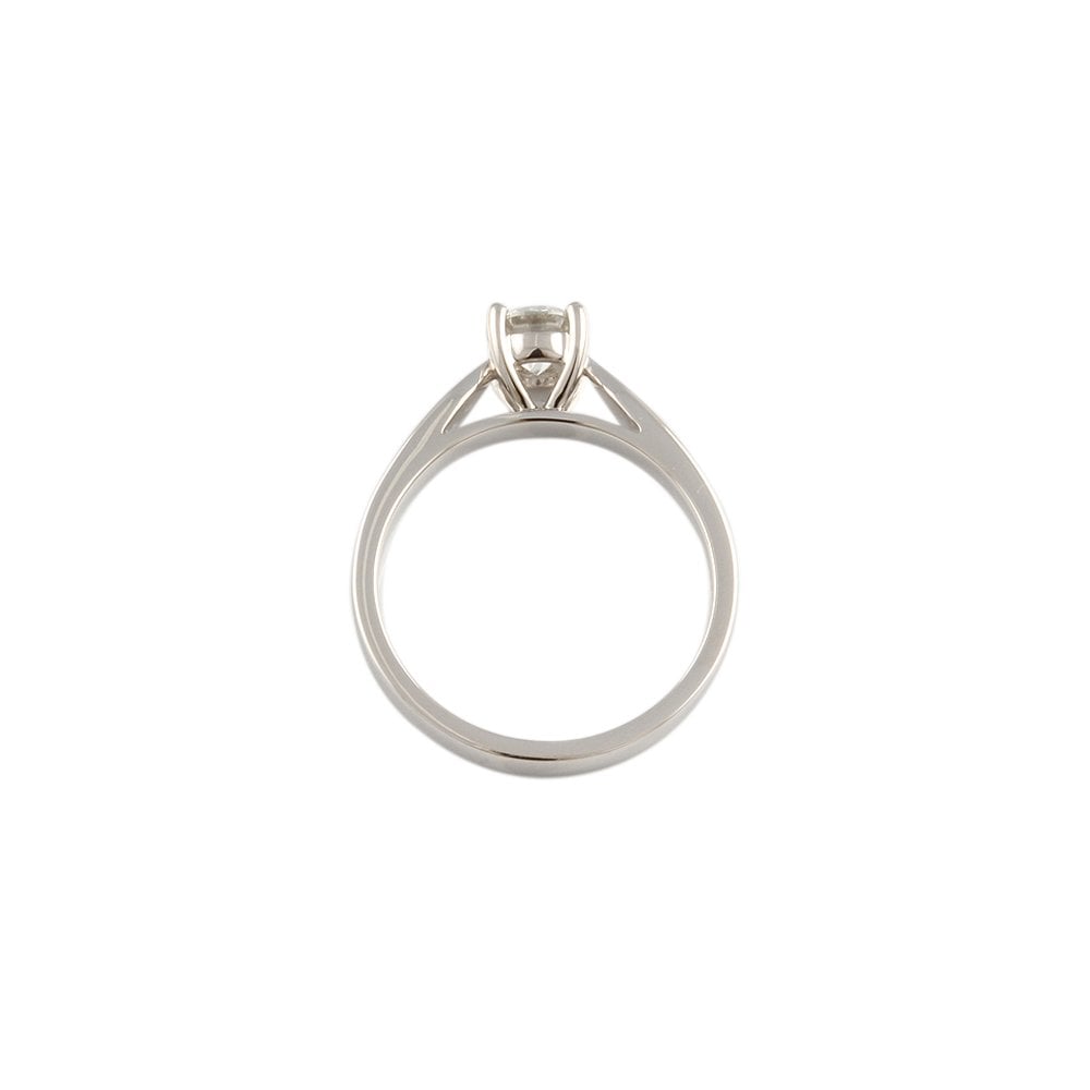 White Gold 0.55ct Round Diamond Solitaire Ring