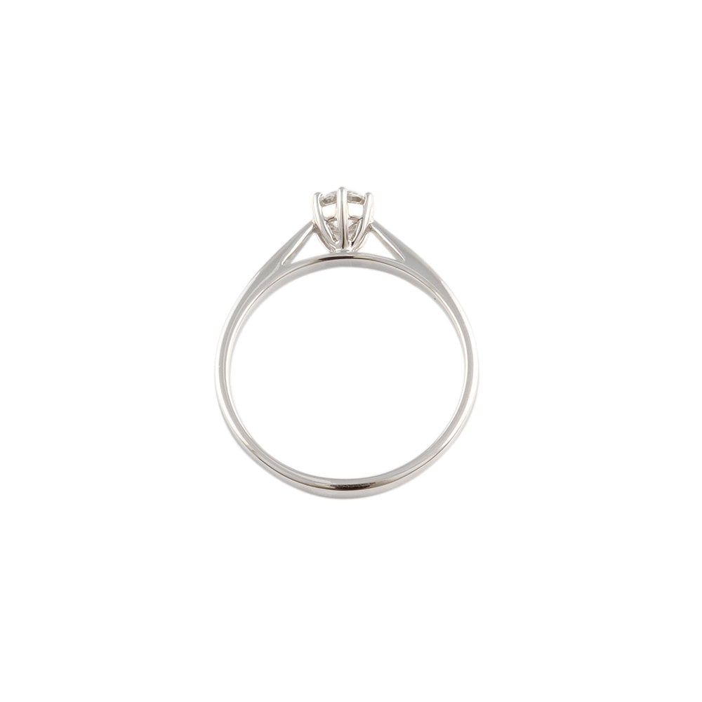 White Gold 0.40ct Round Diamond Solitaire Ring