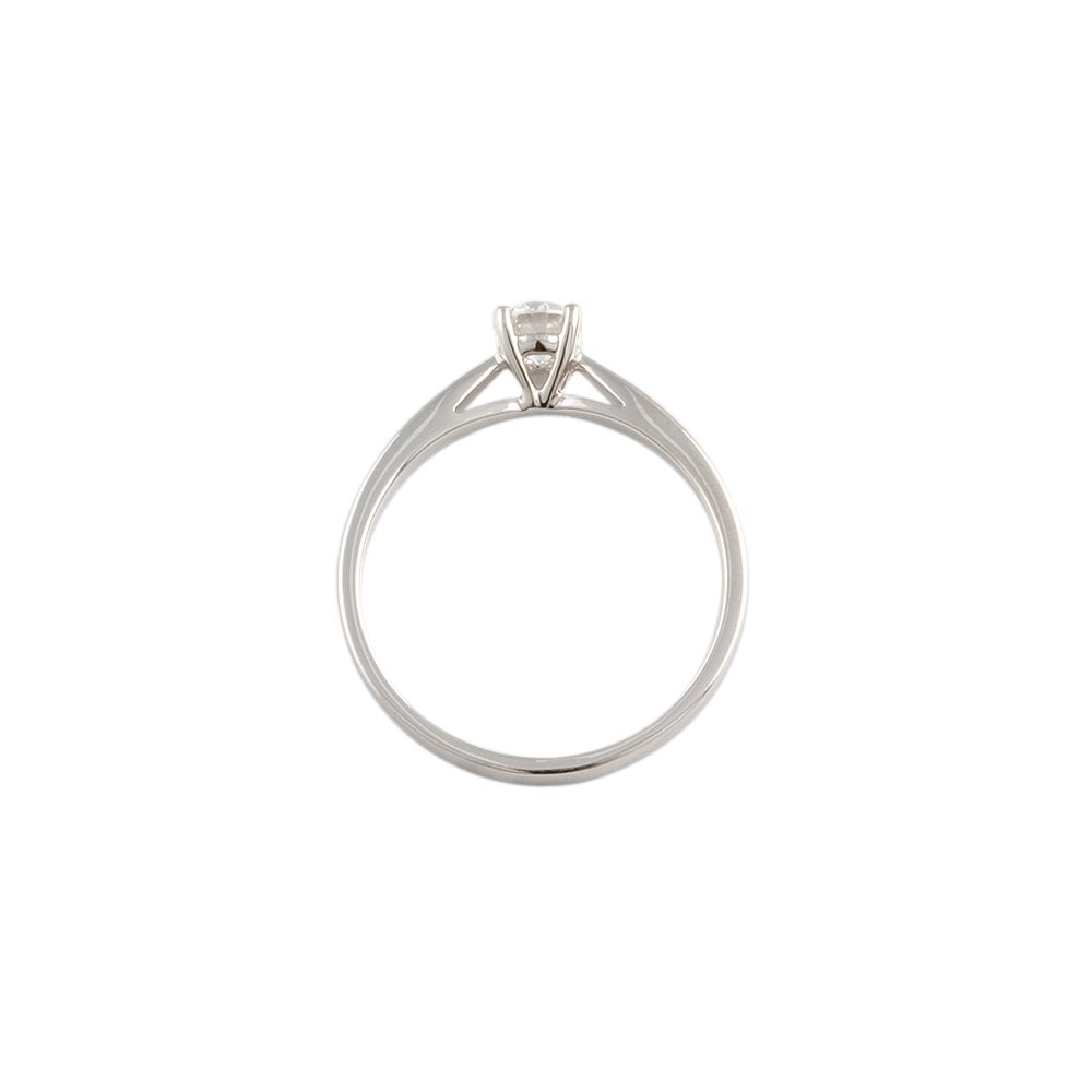 White Gold 0.40ct Round Diamond Solitaire Ring