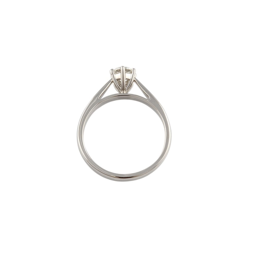 White Gold 0.45ct Round Diamond Solitaire Ring