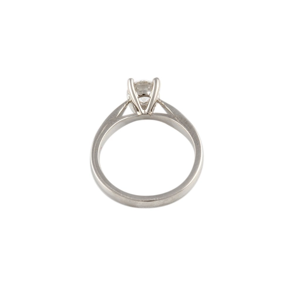 White Gold 0.55ct Round Diamond Solitaire Ring