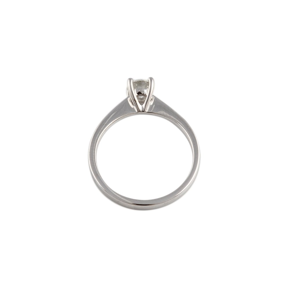 White Gold 0.45ct Round Diamond Solitaire Ring