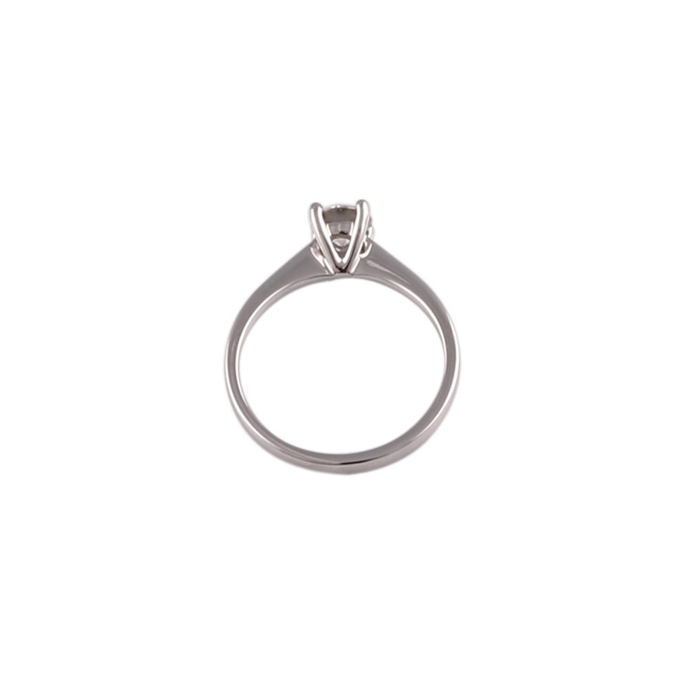 White Gold 0.50ct Round Diamond Solitaire Ring