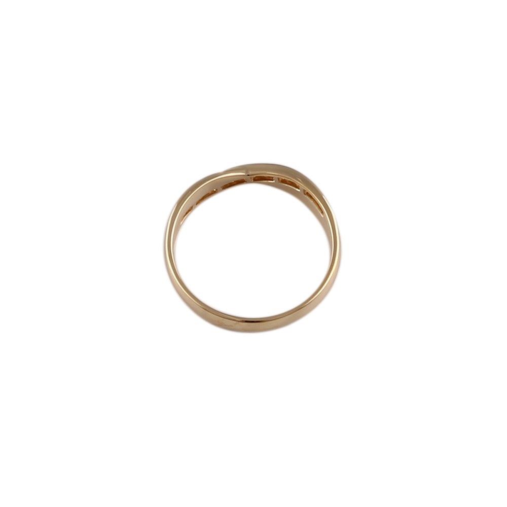 Yellow Gold 0.18ct Round Diamond Studded Half Eternity Band