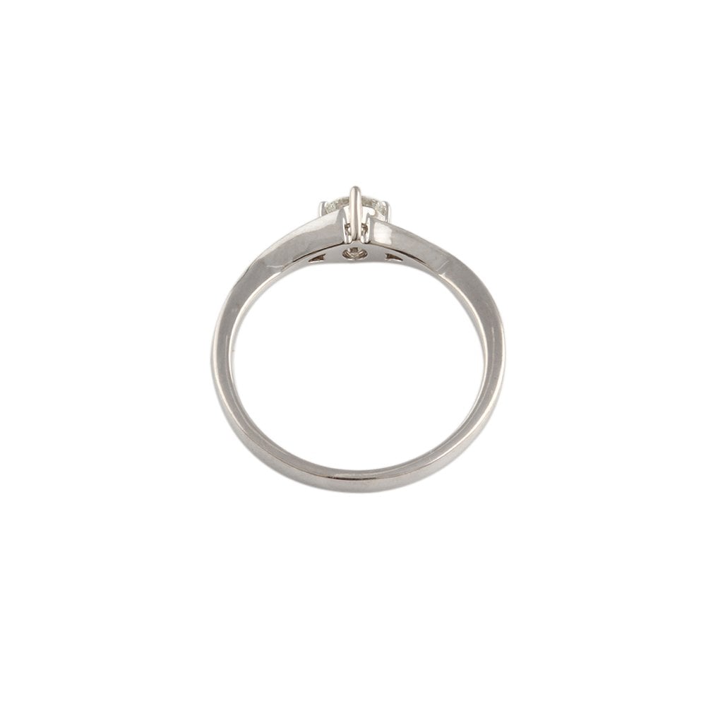 White Gold 0.25ct Round Diamond Solitaire Ring