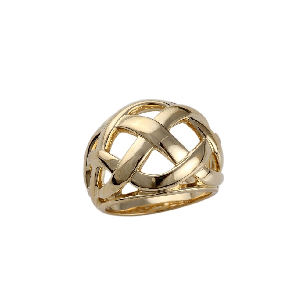 Yellow Gold Plain Infinity Dome Ring