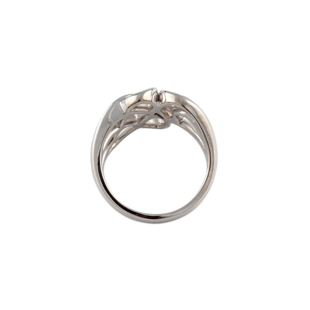White Gold Plain Infinity Ring