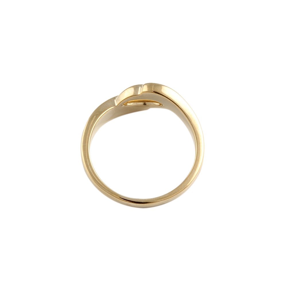 Yellow Gold Plain Twist Wrap  Ring