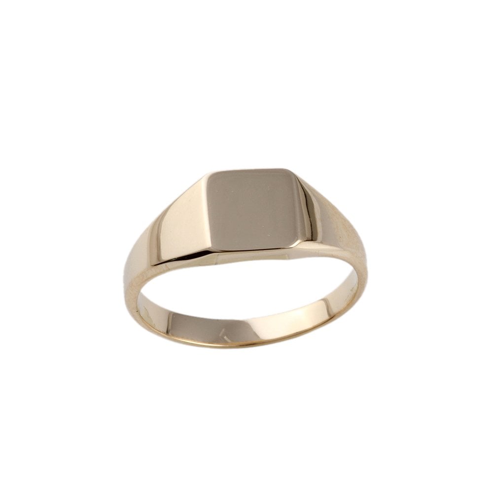 Yellow Gold Octagonal Head Signet Ring