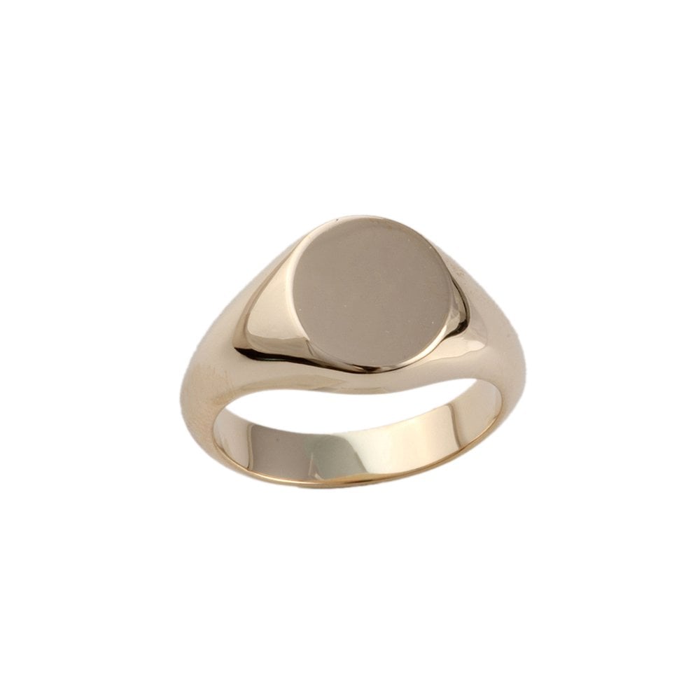 Yellow Gold Oval Head Signet Ring