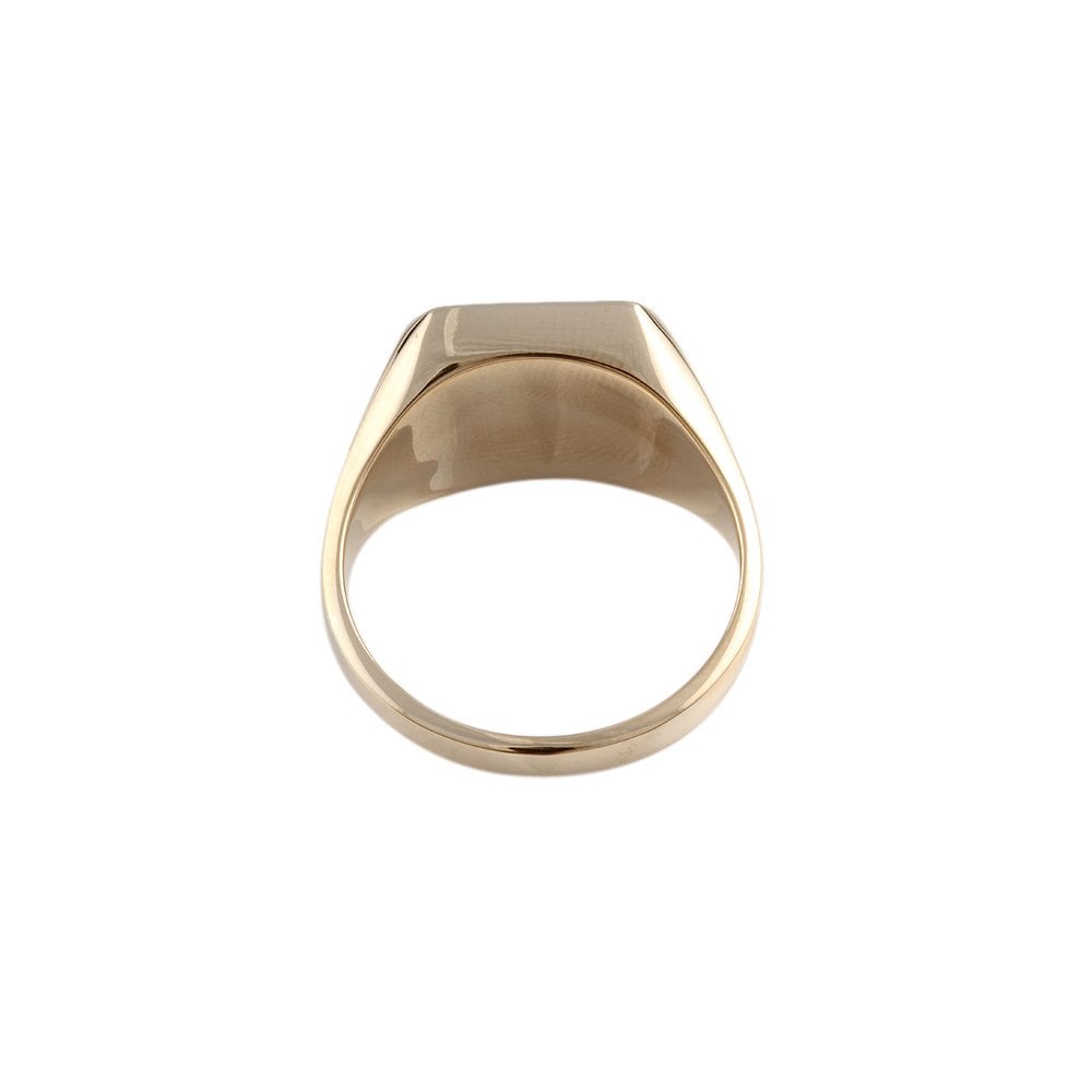 Yellow Gold Octagonal Head Signet Ring