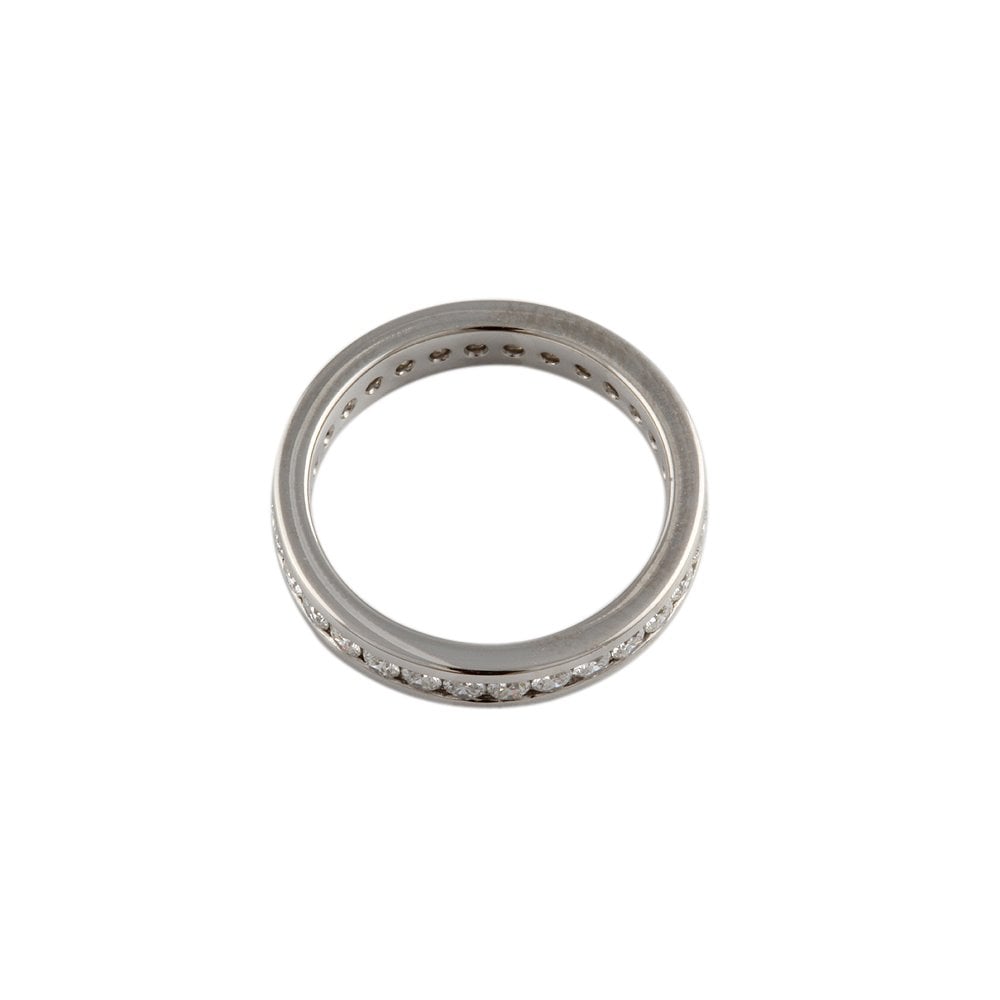 White Gold 0.70ct Round Diamond Full Eternity Ring