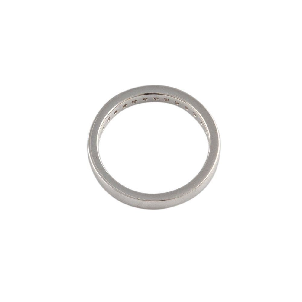 White Gold 0.40ct Round Diamond Half Eternity Ring