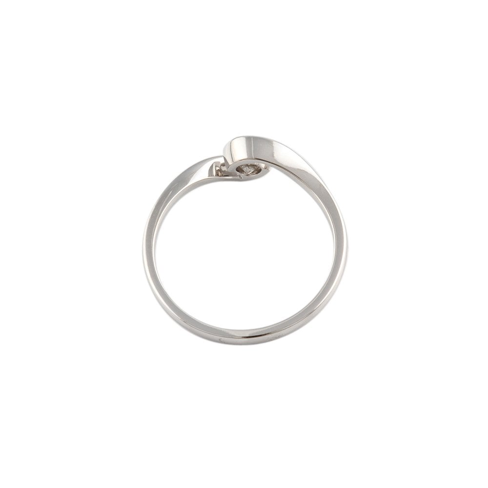 White Gold 0.33ct Round Diamond Solitaire Ring